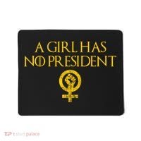 A Girl Has No President Resist Anti Trump Mousepad thumb 0