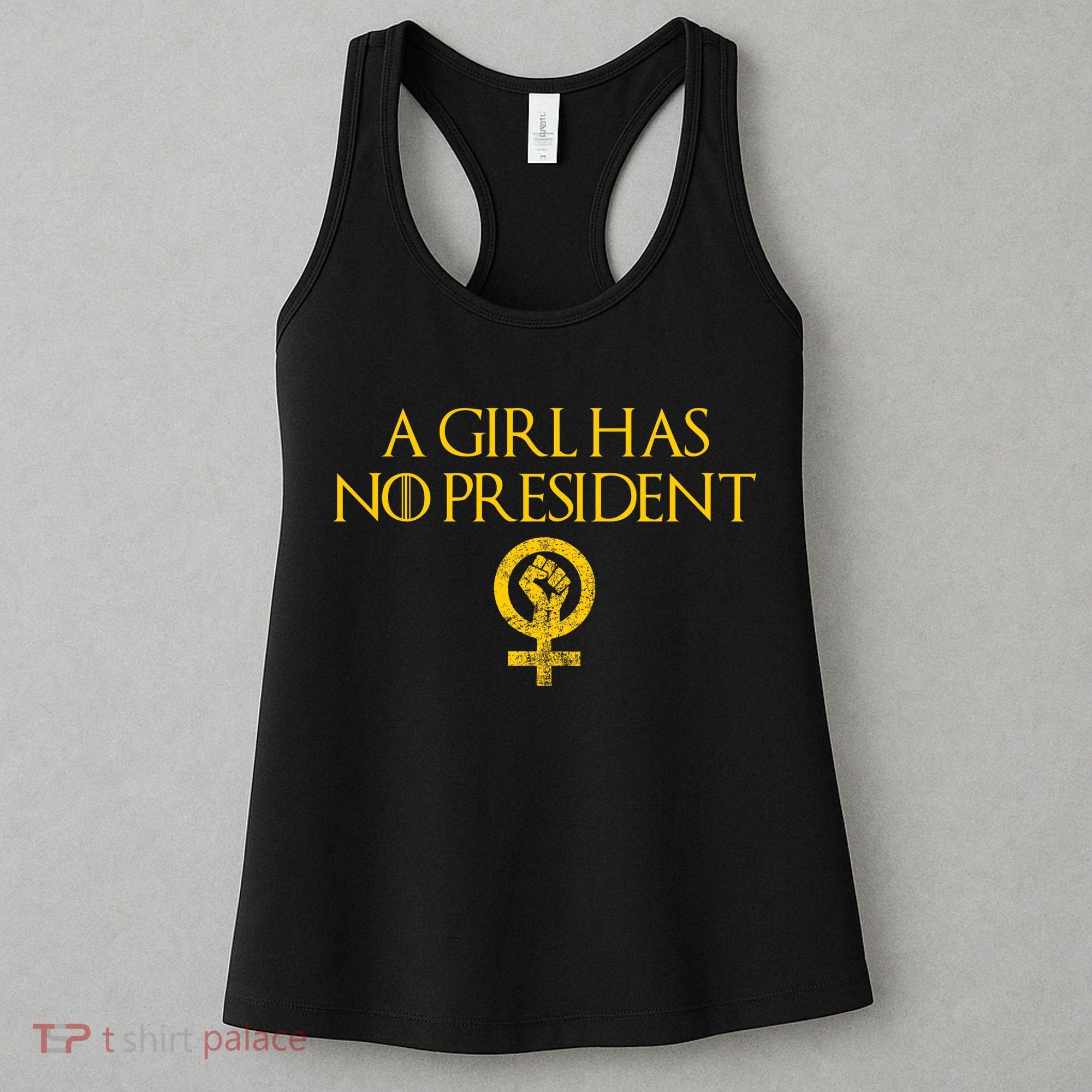 A Girl Has No President Resist Anti Trump Women's Tank Top