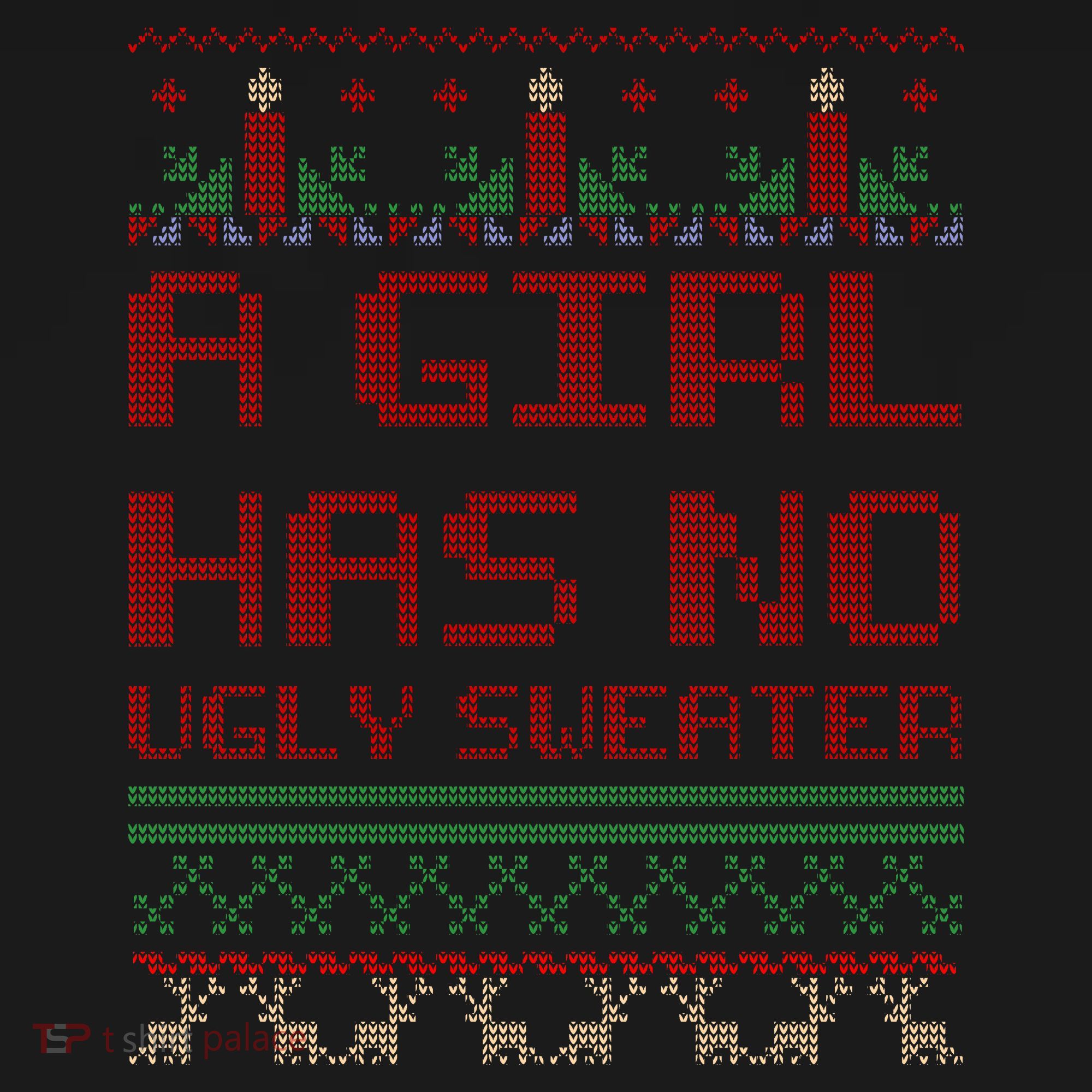 A Girl Has No Ugly Sweater Funny Christmas Women's Tank Top