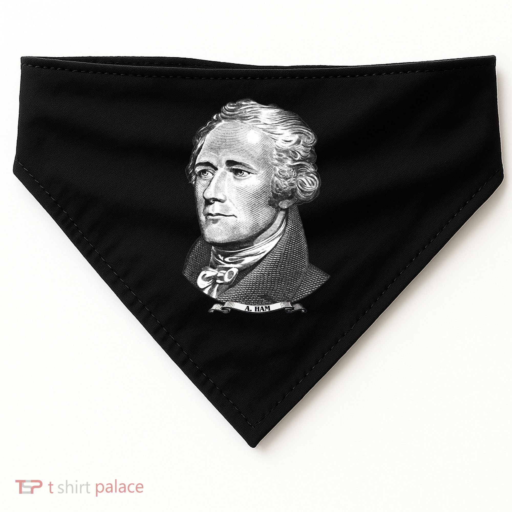 A Ham A Ham Big Face Portrait USA-Made Doggie Bandana
