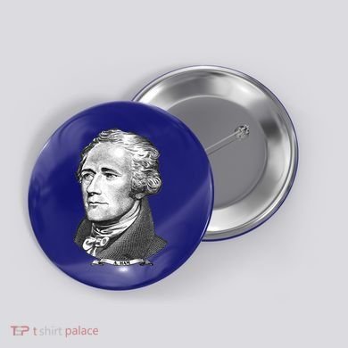 A Ham A Ham Big Face Portrait Button