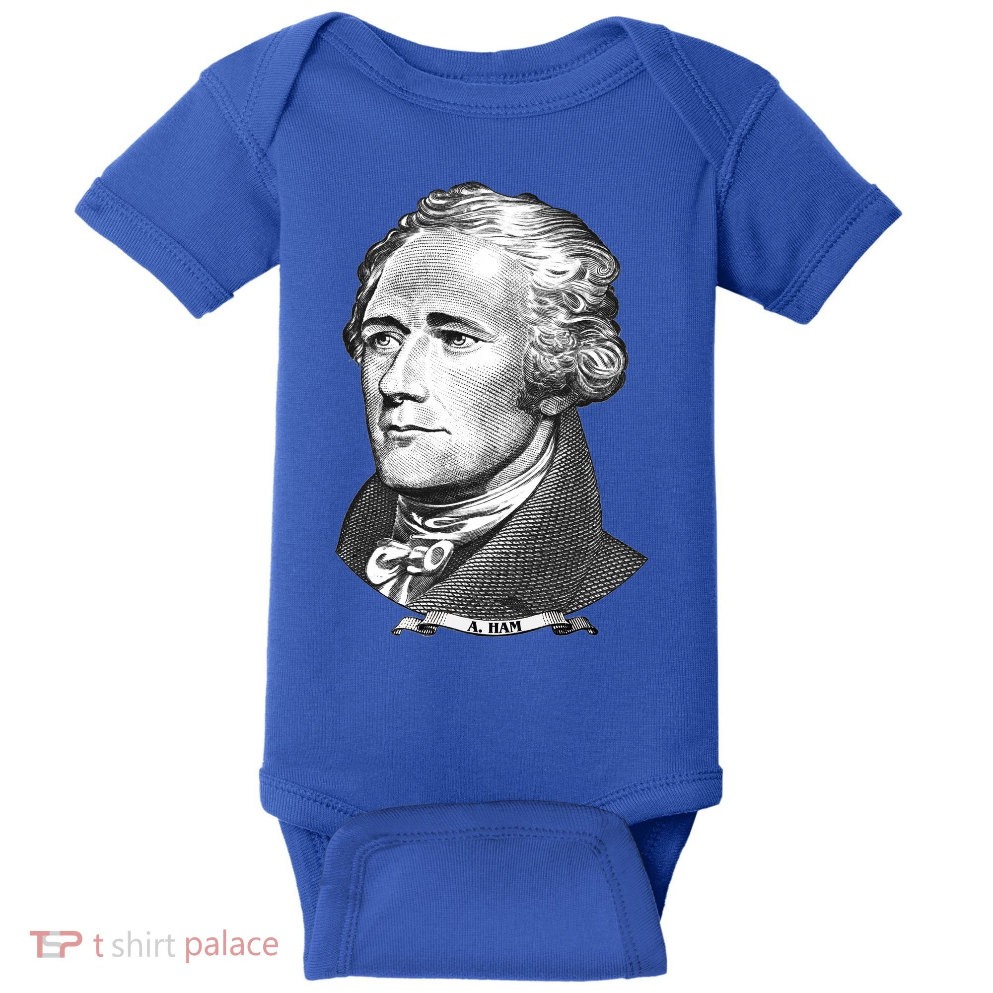 A Ham A Ham Big Face Portrait Baby Bodysuit