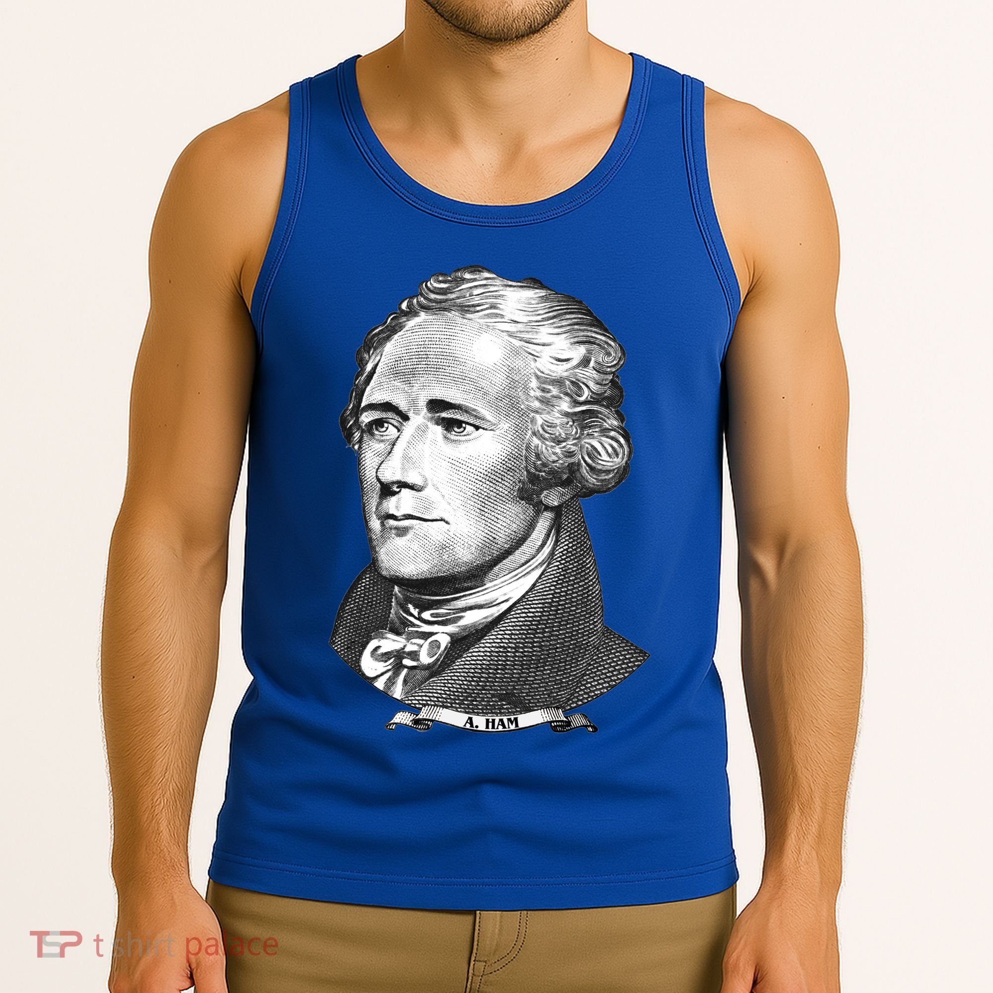 A Ham A Ham Big Face Portrait Tank Top