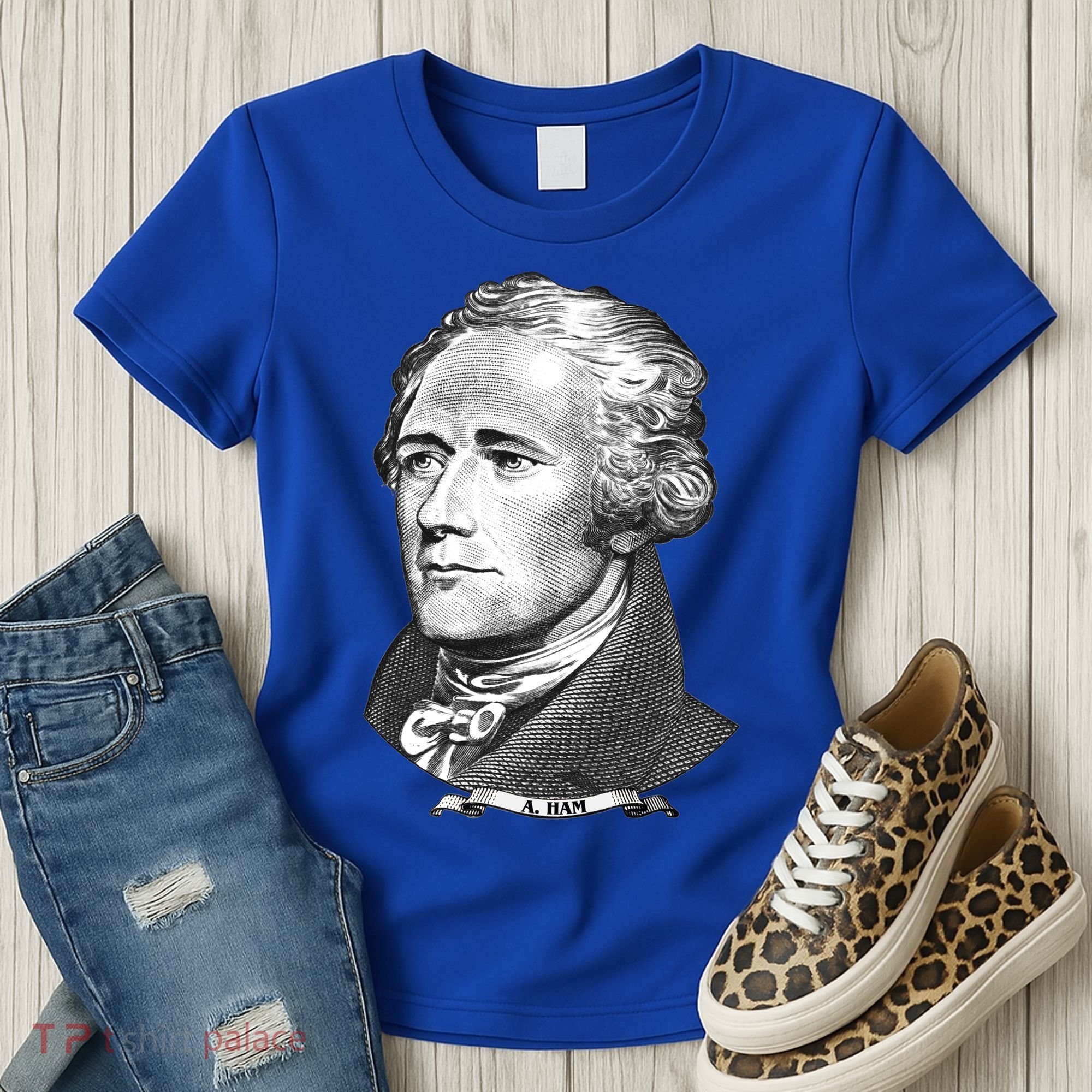 A Ham A Ham Big Face Portrait Women's T-Shirt