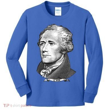 A Ham A Ham Big Face Portrait Kids Long Sleeve Shirt