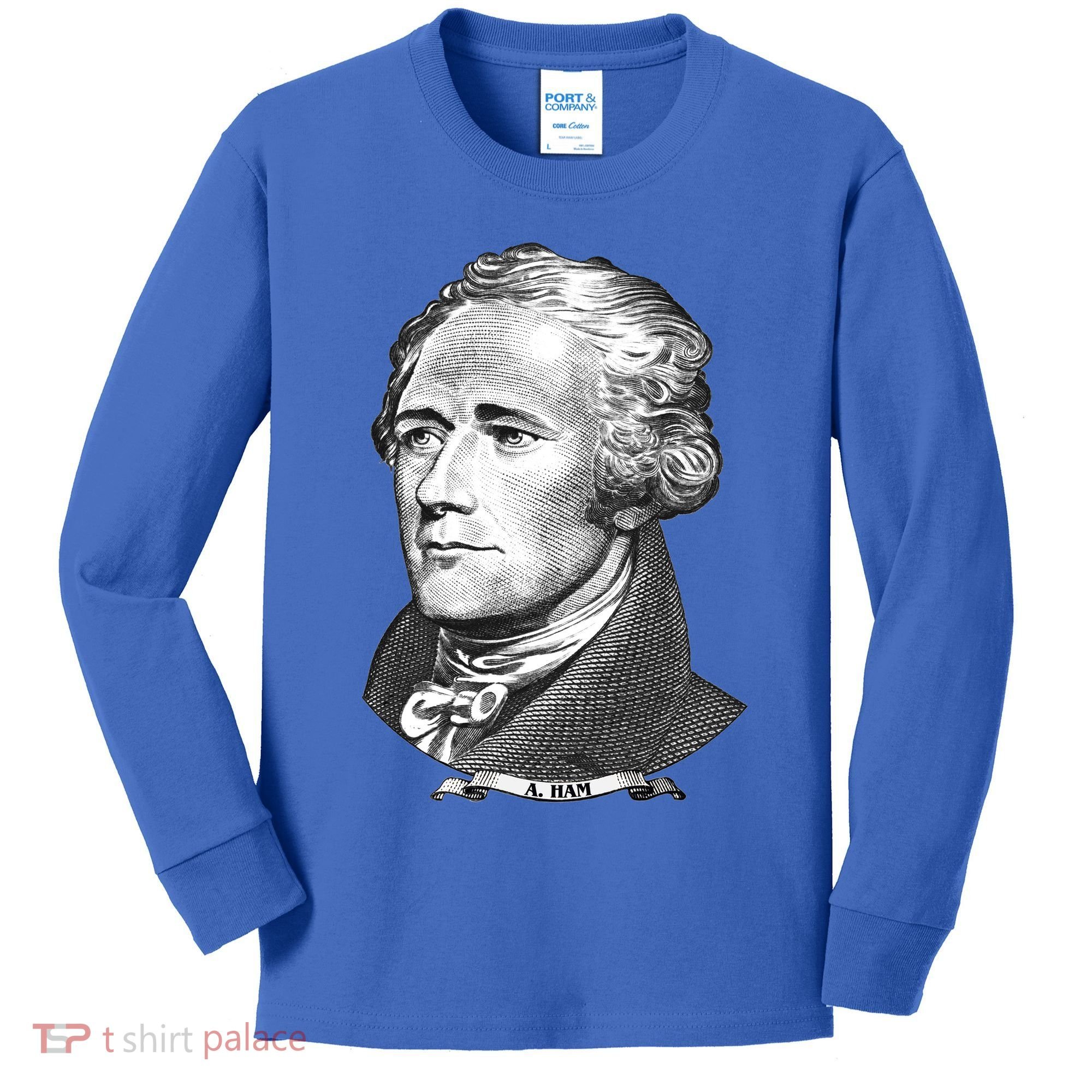 A Ham A Ham Big Face Portrait Kids Long Sleeve Shirt