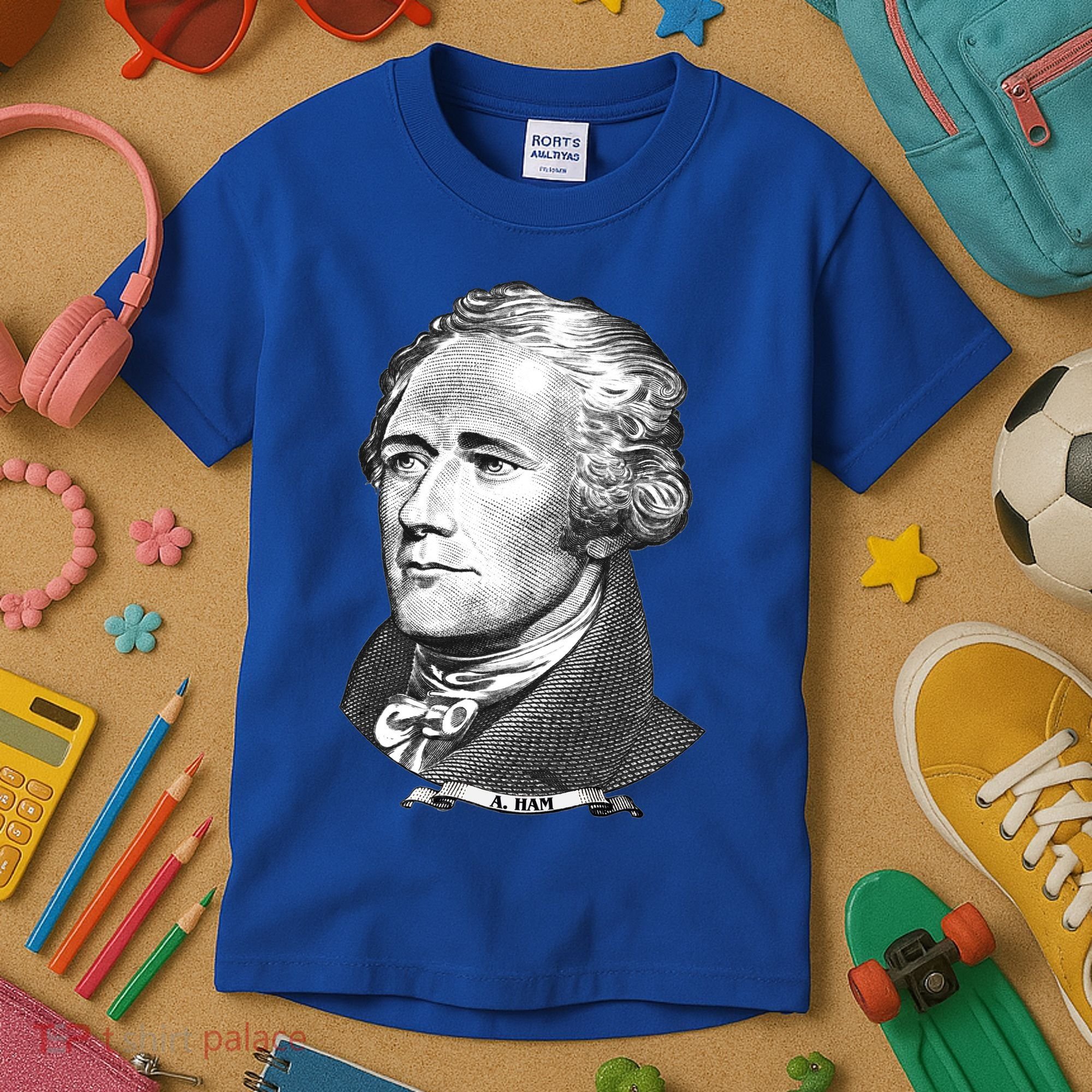 A Ham A Ham Big Face Portrait Kids T-Shirt