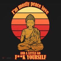 A little Go F**k Yourself Funny Buddha Apron thumb 3