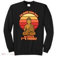 A little Go F**k Yourself Funny Buddha Sweatshirt thumb 0