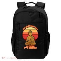 A little Go F**k Yourself Funny Buddha Backpack thumb 0