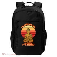 A little Go F**k Yourself Funny Buddha Backpack thumb 0