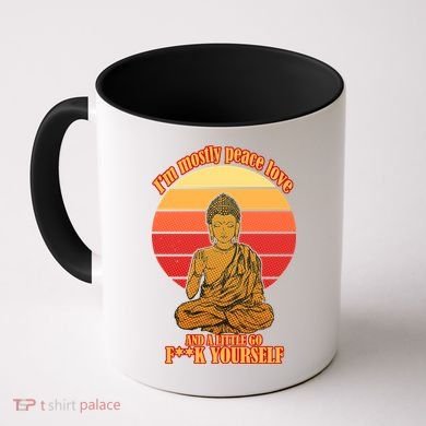 A little Go F**k Yourself Funny Buddha Coffee Mug