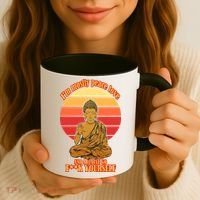 A little Go F**k Yourself Funny Buddha Coffee Mug thumb 3