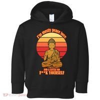 A little Go F**k Yourself Funny Buddha Toddler Hoodie thumb 0