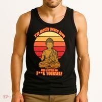 A little Go F**k Yourself Funny Buddha Tank Top thumb 3