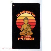 A little Go F**k Yourself Funny Buddha Golf Towel thumb 0