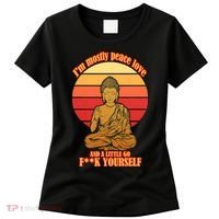 A little Go F**k Yourself Funny Buddha Women's T-Shirt thumb 0