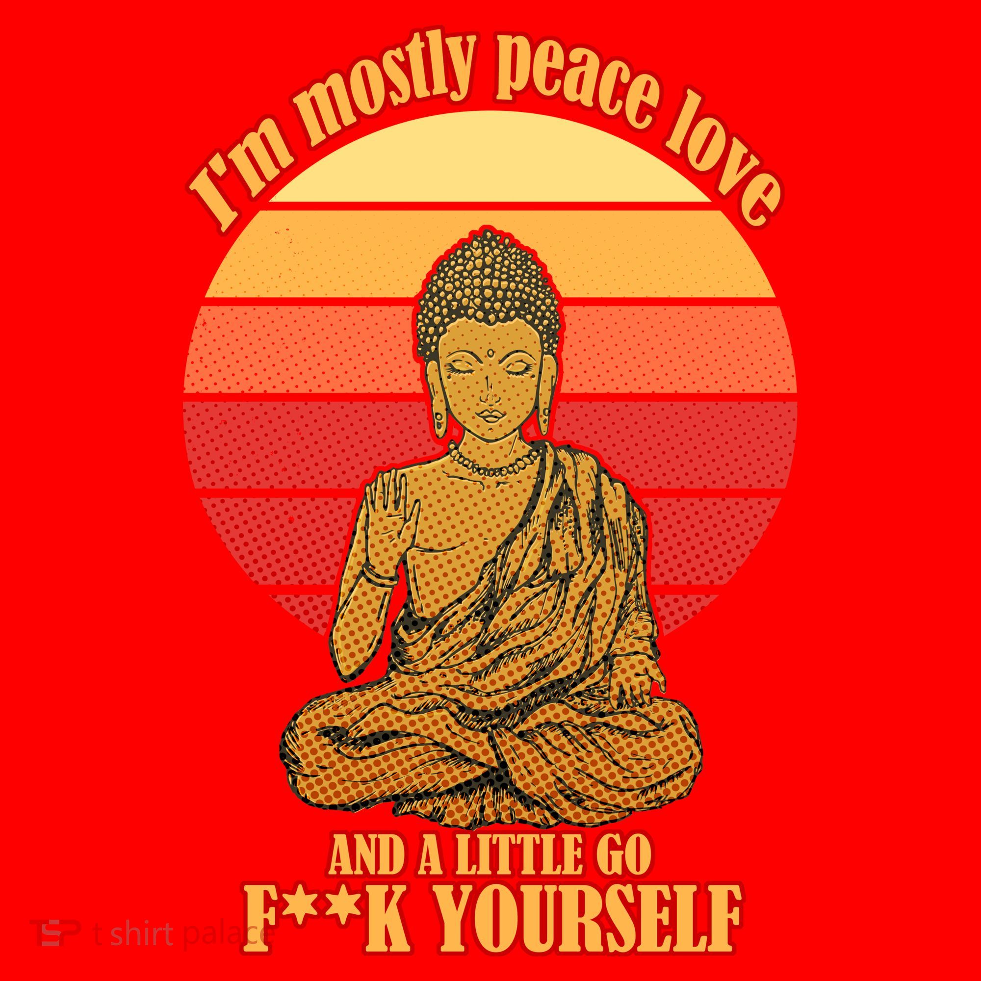 A little Go F**k Yourself Funny Buddha Santa Hat