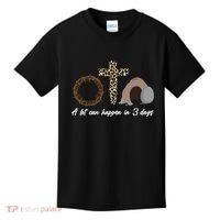 A Lot Can Happen in 3 Day Celebrating Easter Kids T-Shirt thumb 0