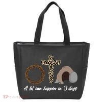 A Lot Can Happen in 3 Day Celebrating Easter Tote Bag thumb 0