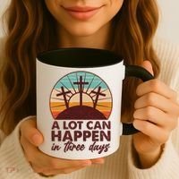 A Lot Can Happen in Three Days Jesus Resurrection Coffee Mug thumb 3