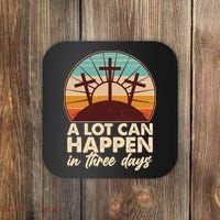 A Lot Can Happen in Three Days Jesus Resurrection Coaster thumb 0