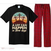 A Lot Can Happen in Three Days Jesus Resurrection Pajama Set thumb 0