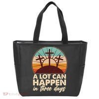 A Lot Can Happen in Three Days Jesus Resurrection Tote Bag thumb 0