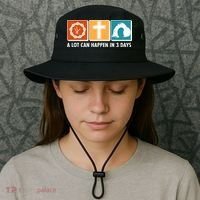 A Lot Can Happened In Three Days Jesus Resurrection Bucket Hat thumb 3