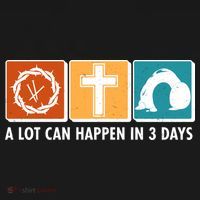 A Lot Can Happened In Three Days Jesus Resurrection Bucket Hat thumb 4