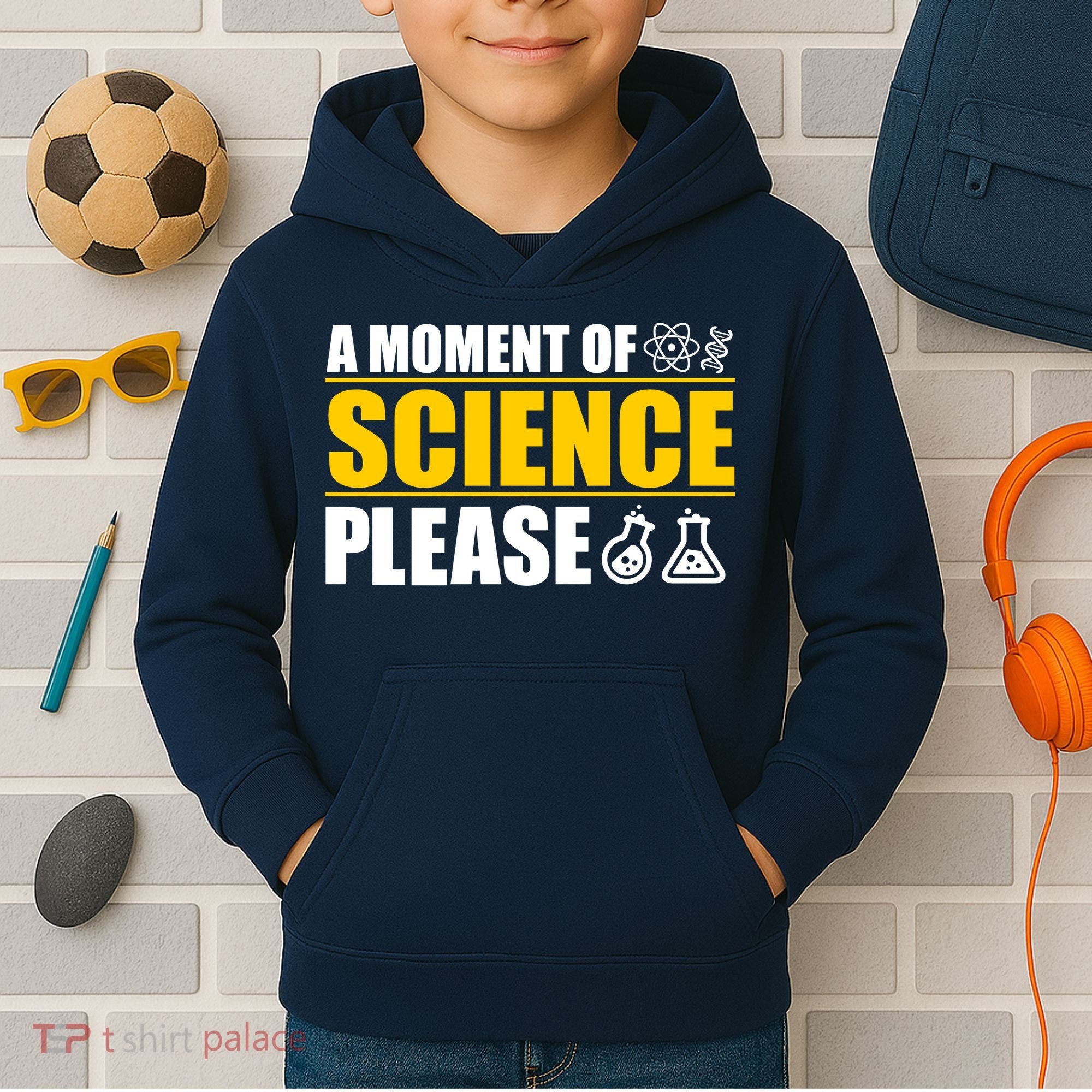 A Moment of Science Please Kids Hoodie