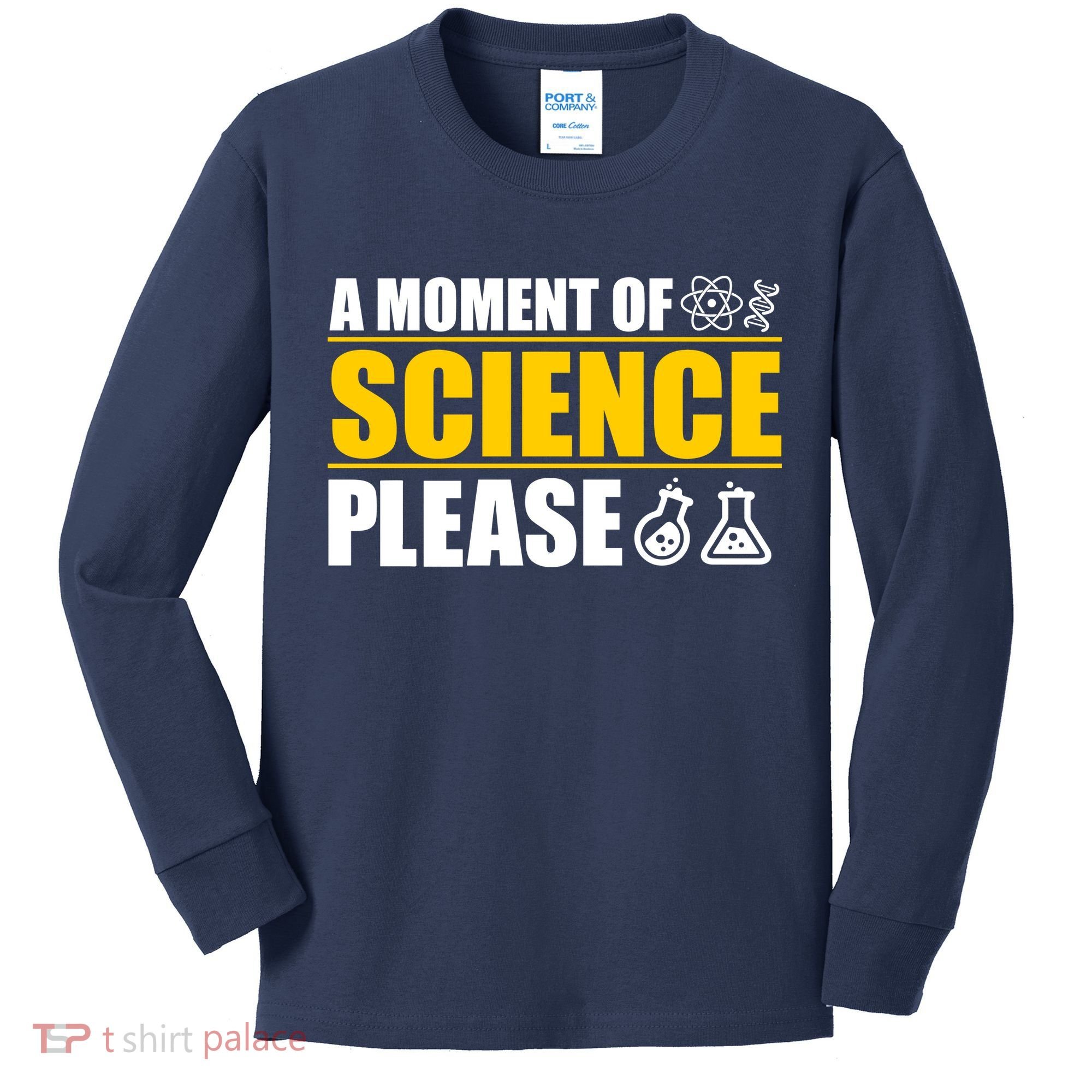A Moment of Science Please Kids Long Sleeve Shirt