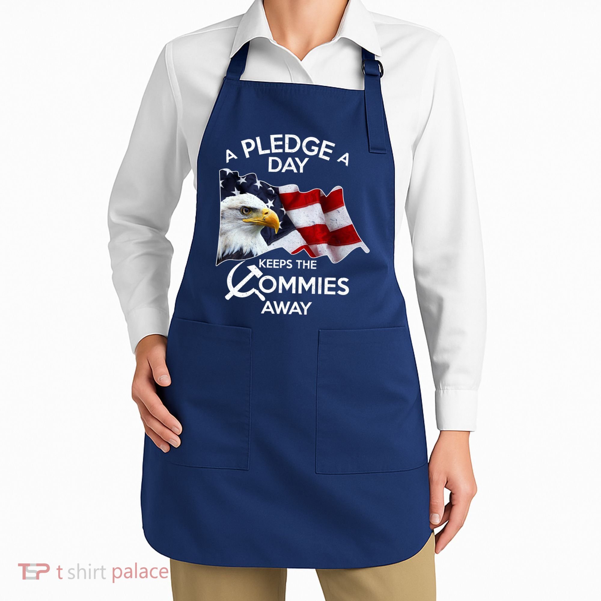 A Pledge A Dat Keeps The s Commies Away Apron