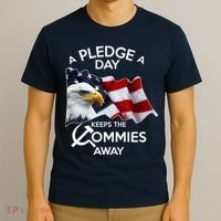 A Pledge A Dat Keeps The s Commies Away T-Shirt thumb 3