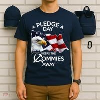 A Pledge A Dat Keeps The s Commies Away T-Shirt thumb 6