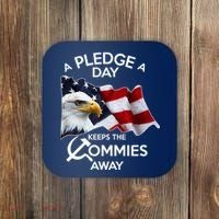 A Pledge A Dat Keeps The s Commies Away Coaster thumb 0