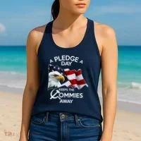 A Pledge A Dat Keeps The s Commies Away Women's Tank Top thumb 2