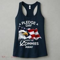 A Pledge A Dat Keeps The s Commies Away Women's Tank Top thumb 3