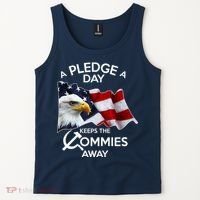 A Pledge A Dat Keeps The s Commies Away Tank Top thumb 2