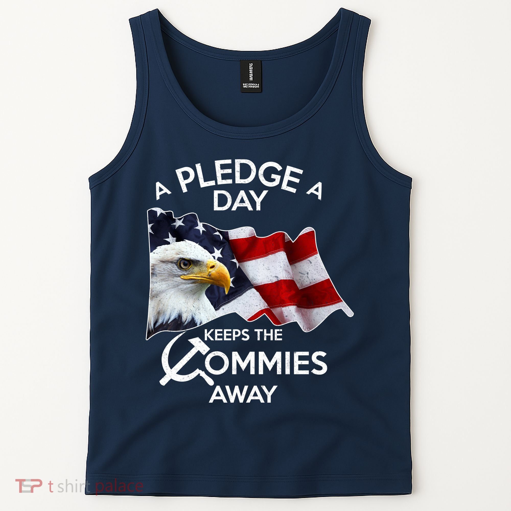 A Pledge A Dat Keeps The s Commies Away Tank Top