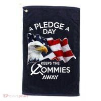 A Pledge A Dat Keeps The s Commies Away Golf Towel thumb 0