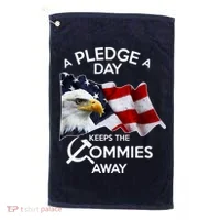 A Pledge A Dat Keeps The s Commies Away Golf Towel thumb 0