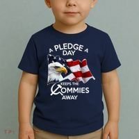 A Pledge A Dat Keeps The s Commies Away Toddler T-Shirt thumb 2