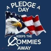 A Pledge A Dat Keeps The s Commies Away Toddler T-Shirt thumb 4