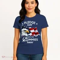 A Pledge A Dat Keeps The s Commies Away Women's T-Shirt thumb 4