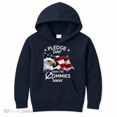 A Pledge A Dat Keeps The s Commies Away Kids Hoodie