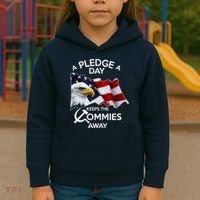 A Pledge A Dat Keeps The s Commies Away Kids Hoodie thumb 3
