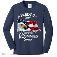 A Pledge A Dat Keeps The s Commies Away Kids Long Sleeve Shirt thumb 0