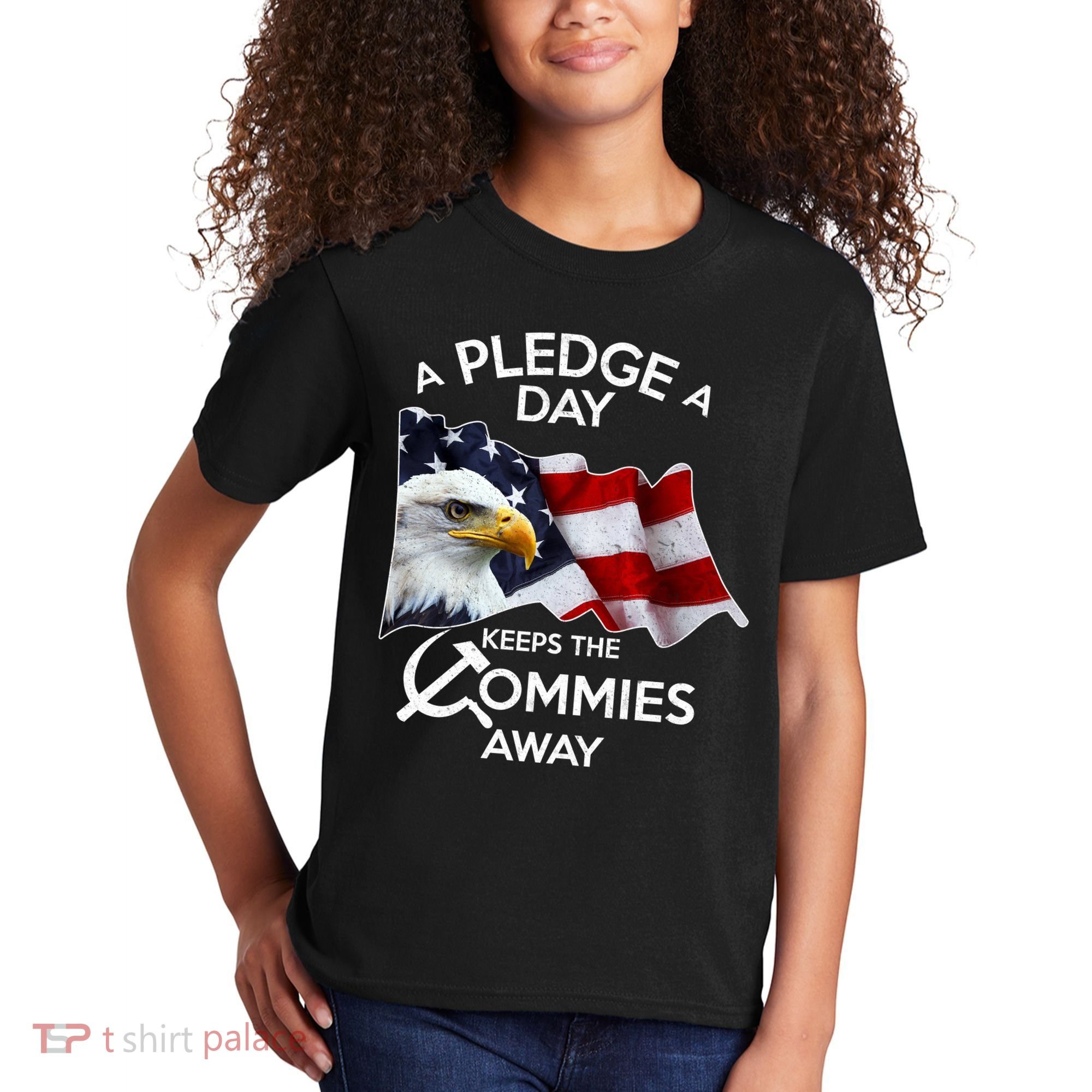 A Pledge A Dat Keeps The s Commies Away Kids T-Shirt