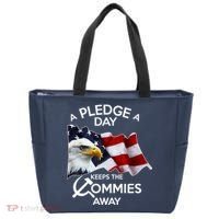 A Pledge A Dat Keeps The s Commies Away Tote Bag thumb 0